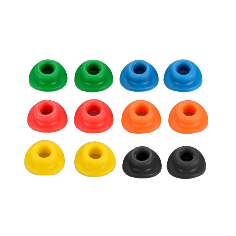 Par de gomas para valvula de rueda Vparts naranja V PARTS ASOT-307-OR