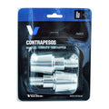 Contrapesos de manillar ALU 13,5mm.Plata V PARTS SS360