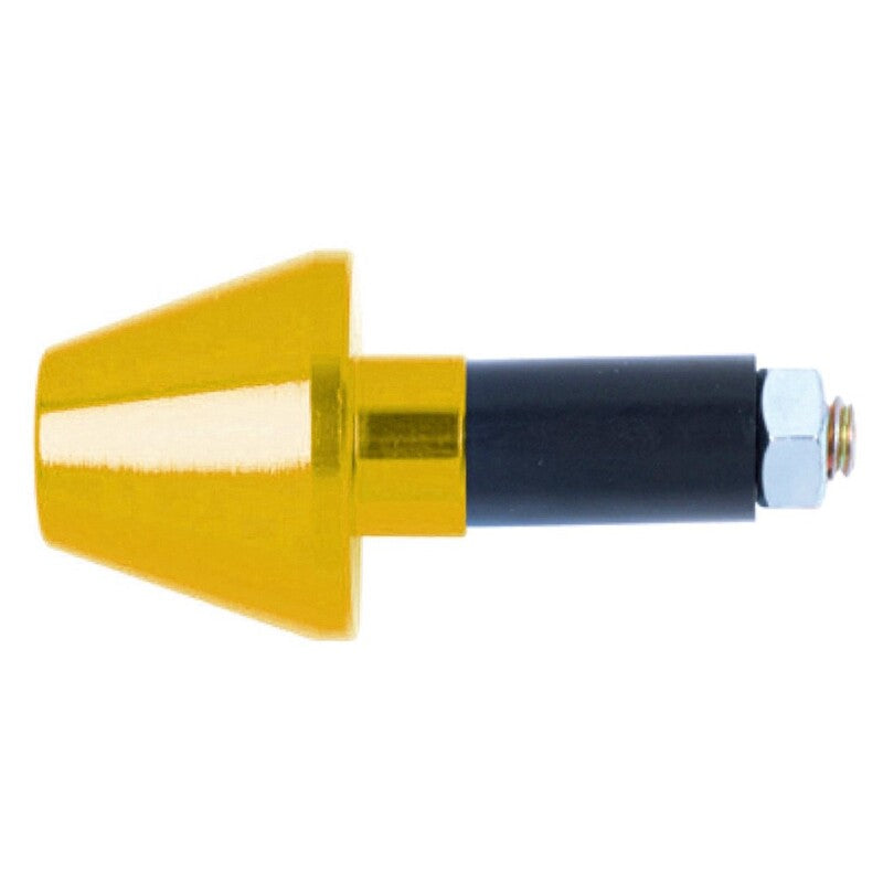 Contrapesos de manillar cónicos ALU 13,5 mm. Oro V PARTS SS438-13,5MM-ORO