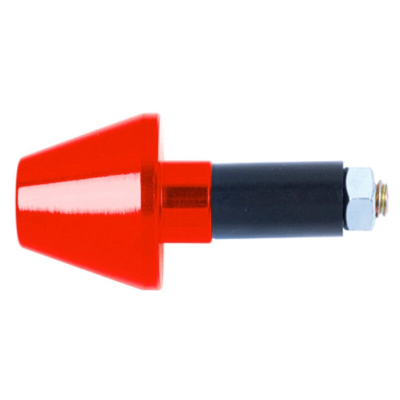 Contrapesos de manillar cónicos ALU 13,5 mm. Rojo V PARTS SS438-13,5MM-RED