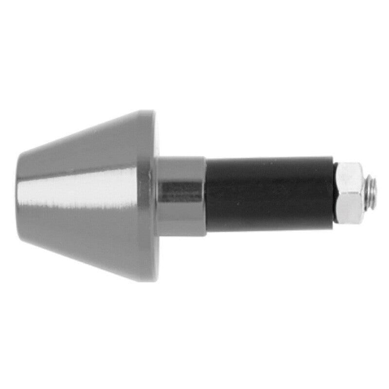Contrapesos de manillar cónicos ALU 13,5 mm. Plata V PARTS SS438-13,5MM-SILVER