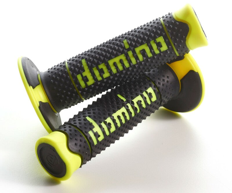 Puños DOMINO FULL GRIP A260 color negro / amarillo fluor DOMINO A26041C5040A7-0