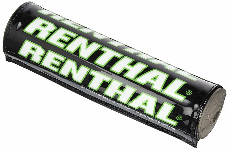 Protector/Morcilla de manillar Renthal Team Issue SX 205mm Negro Blanco Verde RENTHAL P292