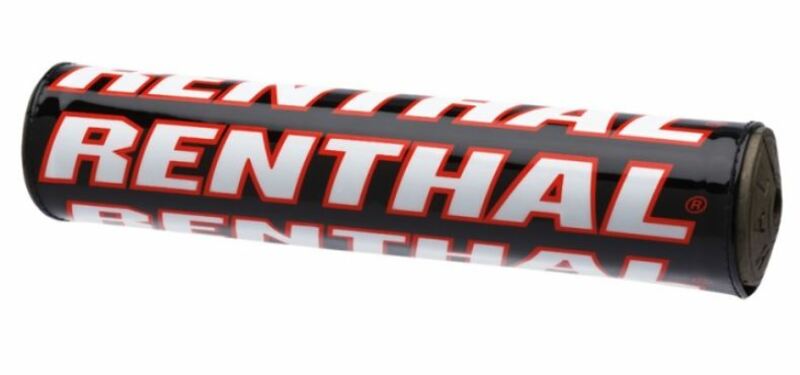 Protector/Morcilla barra superior de manillar Renthal negro/rojo 180mm P301 RENTHAL P301