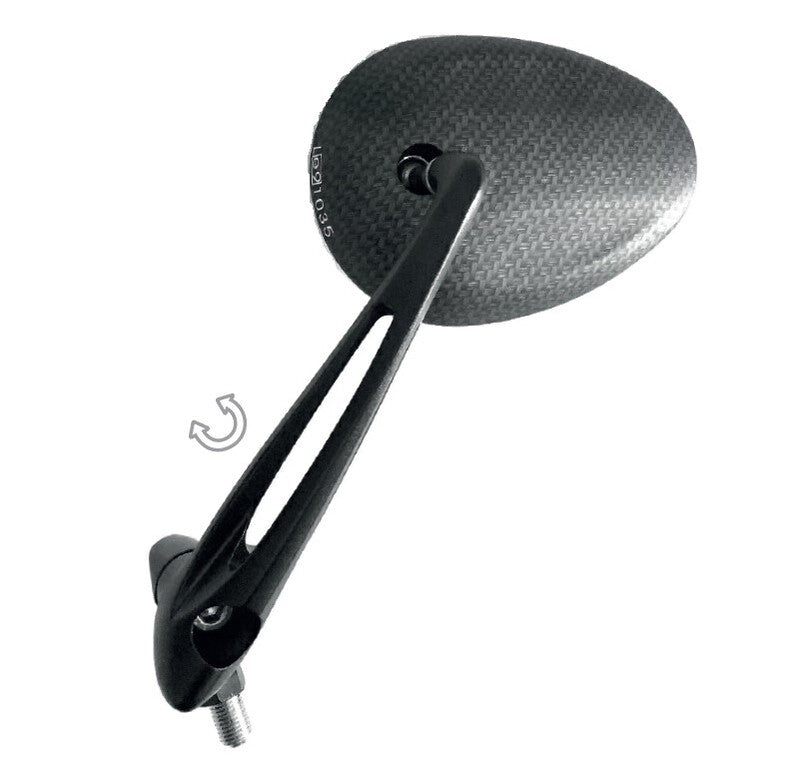 Espejo al puño, carbono (ambos lados) V PARTS E476