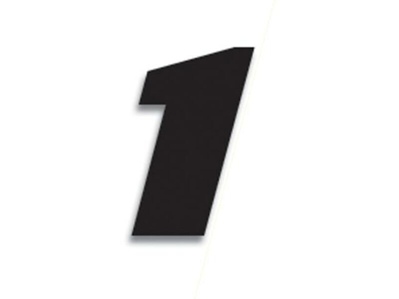 Numeros de carrera negro - Pack de 3 Uds BLACKBIRD PVC 5049/20/1 BLACKBIRD 5049/20/1