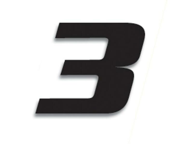 Numeros de carrera negro - Pack de 3 Uds BLACKBIRD PVC 5049/20/3 BLACKBIRD 5049/20/3