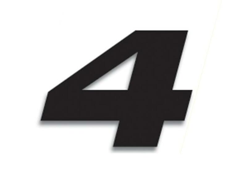 Numeros de carrera negro - Pack de 3 Uds BLACKBIRD PVC 5049/20/4 BLACKBIRD 5049/20/4