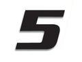 Numeros de carrera negro - Pack de 3 Uds BLACKBIRD PVC 5049/20/5 BLACKBIRD 5049/20/5
