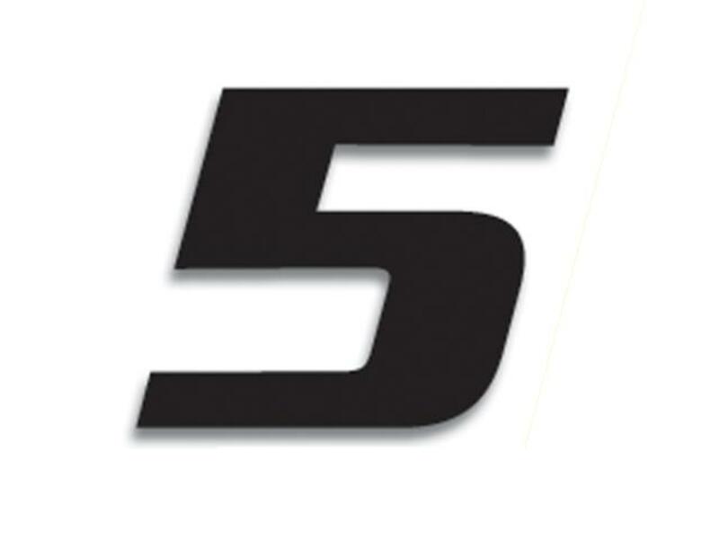 Numeros de carrera negro - Pack de 3 Uds BLACKBIRD PVC 5049/20/5 BLACKBIRD 5049/20/5