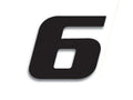 Numeros de carrera negro - Pack de 3 Uds BLACKBIRD PVC 5049/20/6 BLACKBIRD 5049/20/6