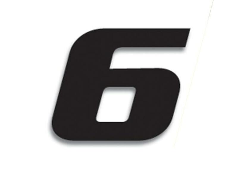Numeros de carrera negro - Pack de 3 Uds BLACKBIRD PVC 5049/20/6 BLACKBIRD 5049/20/6