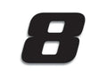 Numeros de carrera negro - Pack de 3 Uds BLACKBIRD PVC 5049/20/8 BLACKBIRD 5049/20/8