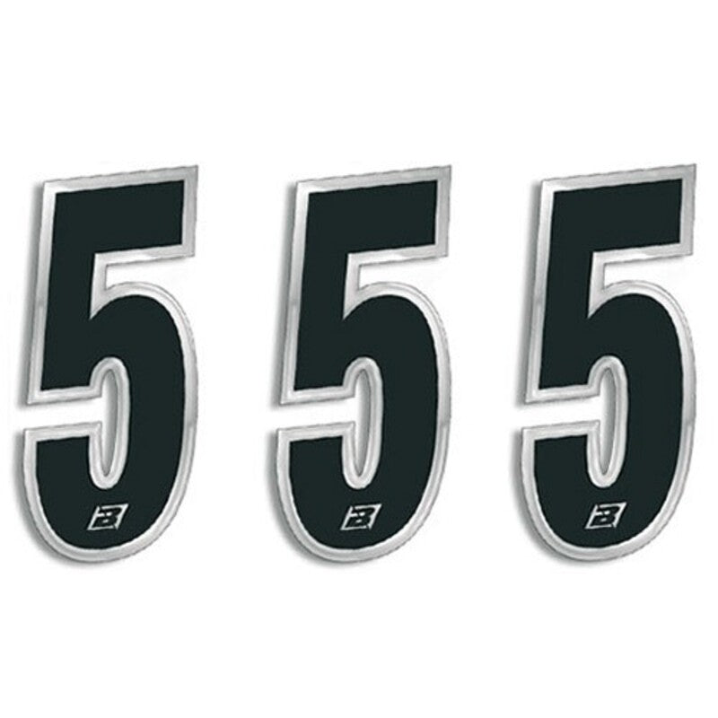 Numeros de carrera negro Blackbird 15X7 Cm - Pack 3 uds 5069/20/5 BLACKBIRD 5069/20/5
