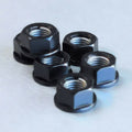 Tuerca de corona 10mm x 1,25 (6 pack) Aluminio negro PRO-BOLT SPN10BK PRO BOLT SPN10BK
