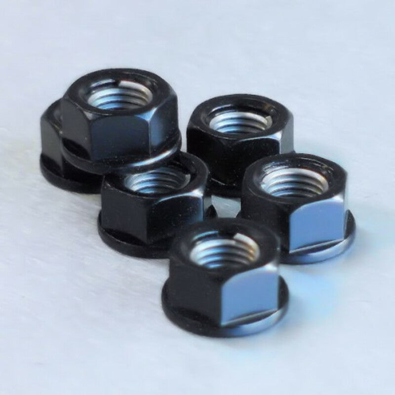 Tuerca de corona 10mm x 1,25 (6 pack) Aluminio negro PRO-BOLT SPN10BK PRO BOLT SPN10BK