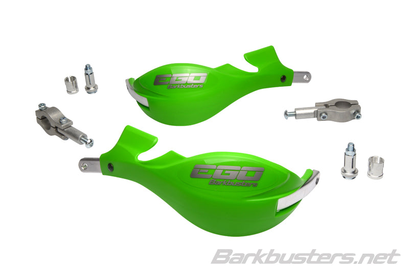Kit de paramanos Barkbusters EGO MINI abierto Ø22 Color verde BARKBUSTERS EGO-004-00-GR