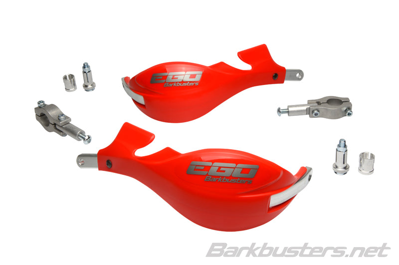 Kit de paramanos Barkbusters EGO MINI abierto Ø22 Color rojo BARKBUSTERS EGO-004-00-RD