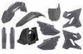 Kit plástica Polisport MX Vintage Edition nardo grey Yamaha YZ125/250 POLISPORT 90908
