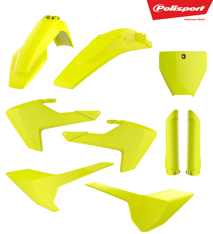 Kit de plástica completo POLISPORT Husqvarna amarillo fluor 90741 POLISPORT 90741
