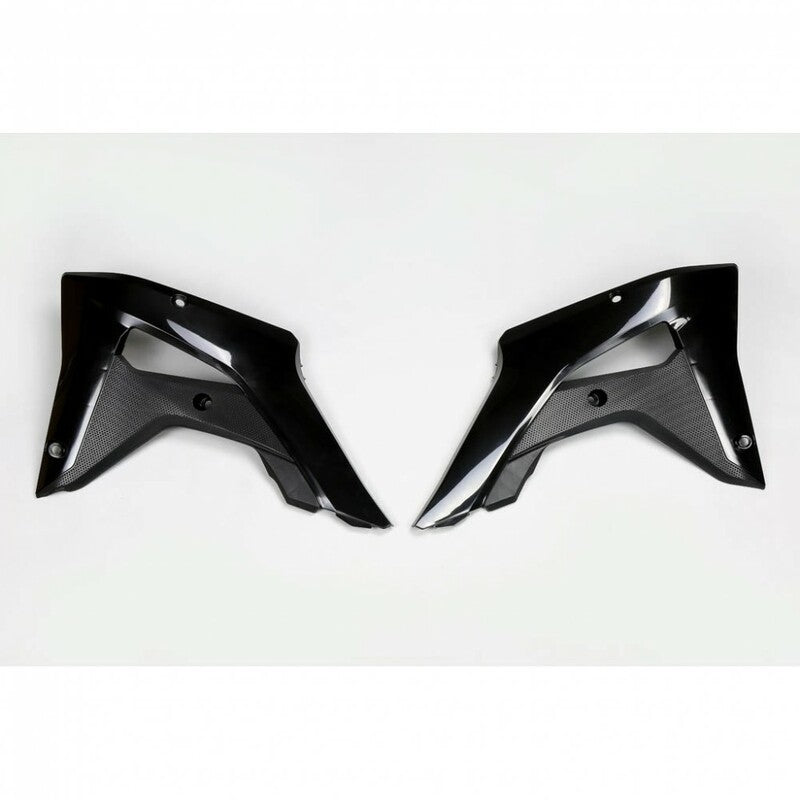 Plásticos laterales de radiador UFO negro Honda CR250RX UFO HO04683#001