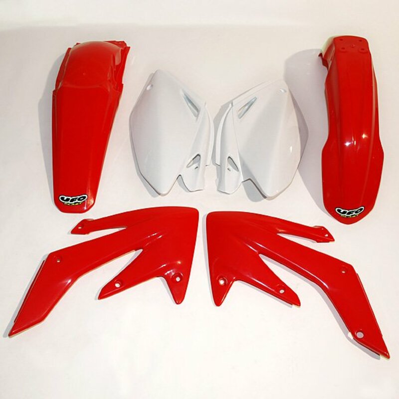 UFO Plastic Kit OEM Color Red/White Honda CRF250R UFO HOKIT104@999