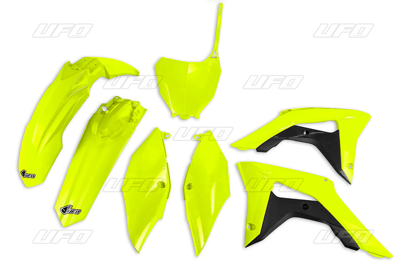 Kit plástica completo UFO Honda amarillo fluor HOKIT119-DFLU UFO HOKIT119@DFLU
