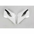 Plásticos laterales de radiador UFO Husqvarna blanco/amarillo HU03353-W UFO HU03353#W