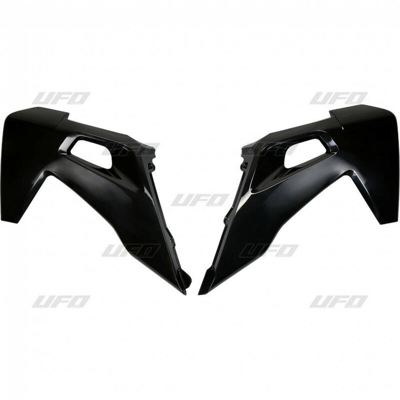 Plásticos laterales de radiador UFO negro Husqvarna FC/TC UFO HU03390#001
