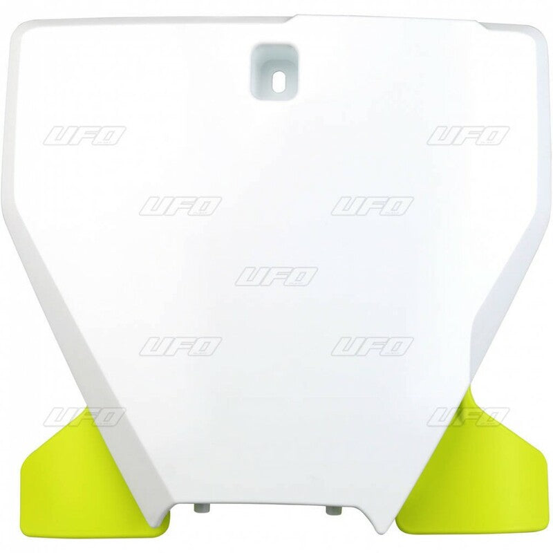 Portanúmeros delantero UFO blanco/negro Husqvarna TC/FC UFO HU03395@041