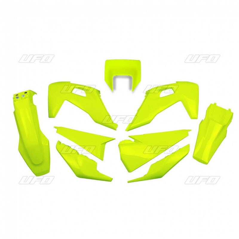 Kit plástica UFO amarillo flúor Husqvarna FE/TE UFO HUKIT623@DFLU