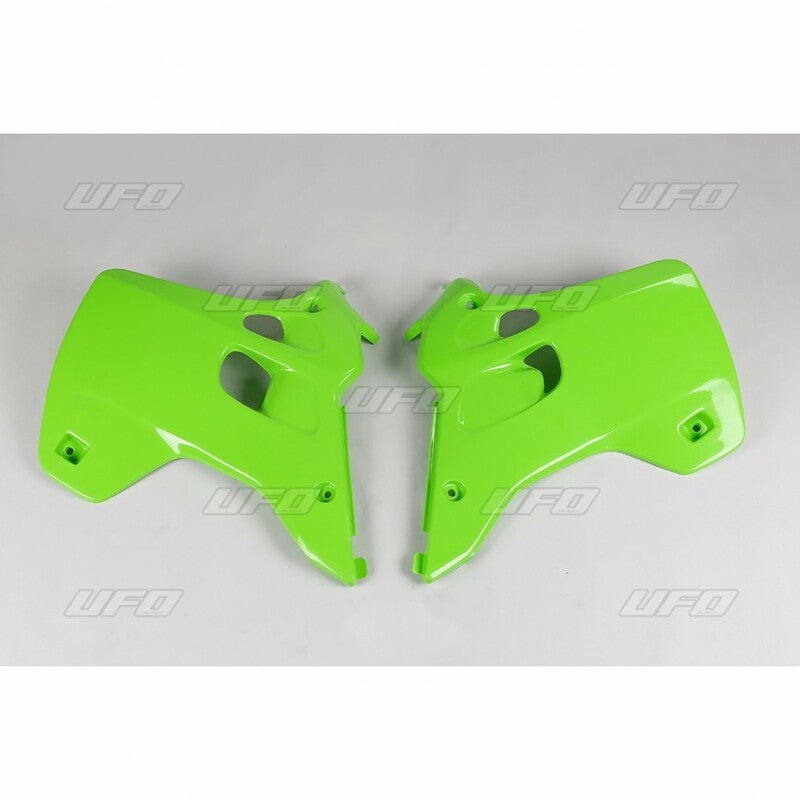 Tapas de radiador UFO Verde Kawasaki KX125 / 250 UFO KA02744#026