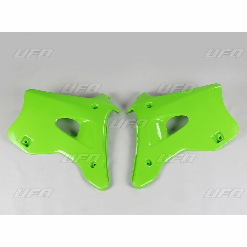 UFO Radiator Covers Green Kawasaki KX125/250 UFO KA02768#026