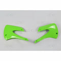 Plásticos laterales de radiador UFO Kawasaki verde KA03717-026 UFO KA03717#026