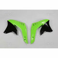 Plásticos laterales de radiador UFO Kawasaki verde KA03784-026 UFO KA03784026
