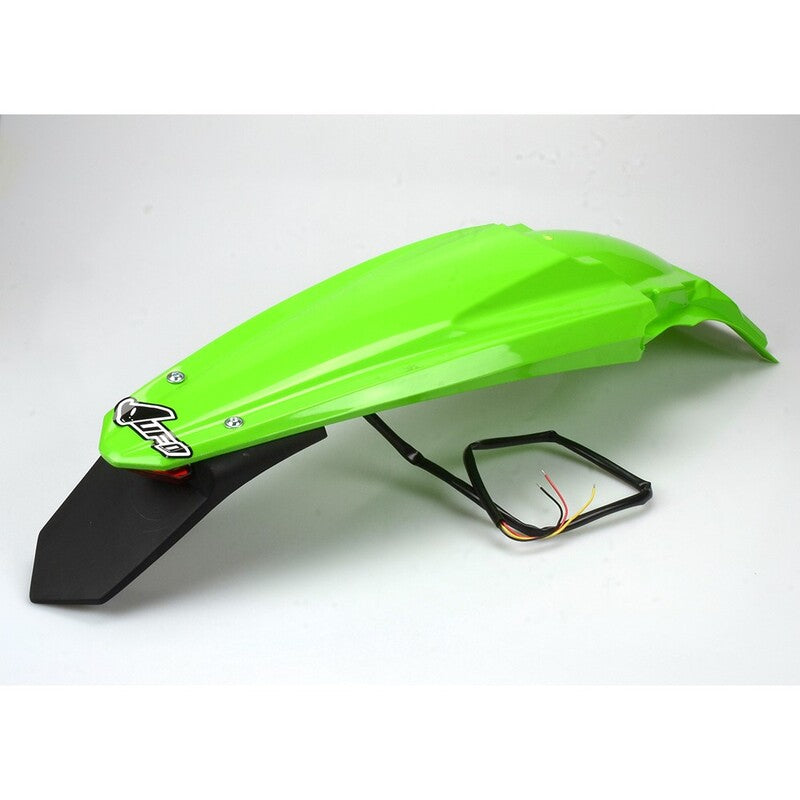 Guardabarros trasero con piloto LED UFO Kawasaki verde KA04735-026 UFO KA04735-026