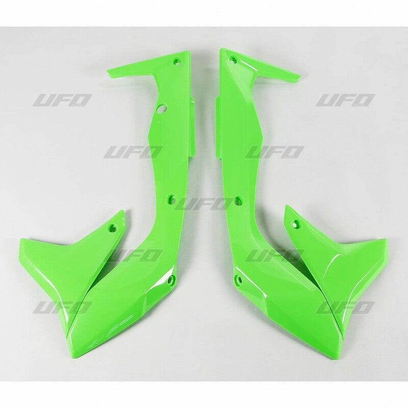 Paneles laterales radiador UFO verde fluor Kawasaki KX450F UFO KA04736#AFLU