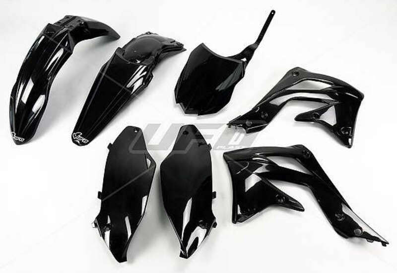 Kit plástica completo Kawasaki negro KAKIT220-001 UFO KAKIT220@001