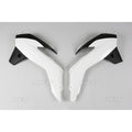 Plásticos laterales de radiador UFO KTM blanco/negro KT04042-999K UFO KT04042-999K