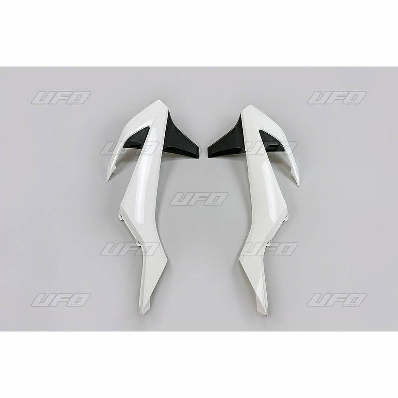 Plásticos laterales de radiador UFO color OEM 2017 blanco/negro KTM SX/SX-F UFO KT04061#999K