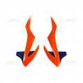 Plásticos laterales de radiador UFO naranja neon/azul KTM SX85 UFO KT04085#F087