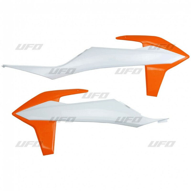 Plásticos laterales de radiador UFO blanco KTM SX/SX-F UFO KT04092#999