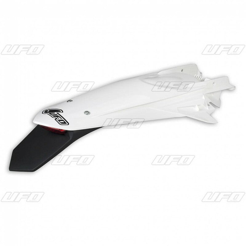 Guardabarros trasero UFO + portamatrículas con LED blanco KTM EXC/EXC Guardabarros trasero UFO + portamatrículas con LED blanco KTM EXC/EXC