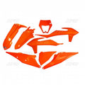 Kit plástica UFO naranja flúor KTM EXC/EXC-F UFO KTKIT527@FFLU