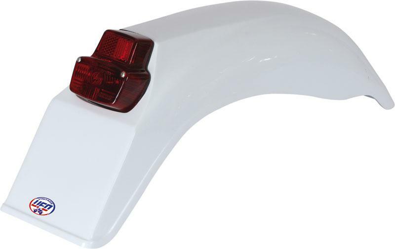 Guardabarros trasero enduro con luz 125cc-250cc-500cc (1979-1989), Villa ME08026-W Color Blanco UFO ME08026#W