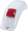 Guardabarros trasero universal UFO enduro con luz 125cc-250cc-500cc (1983-1993) blanco ME08027-W UFO ME08027#W