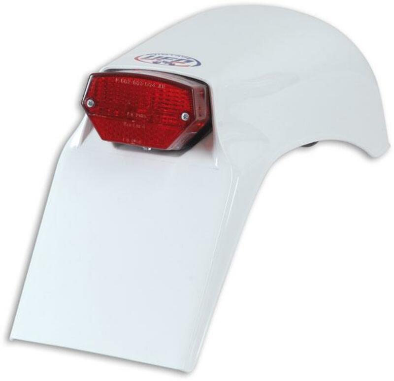 Guardabarros trasero Fantic con luz 50cc-75cc-80cc-125cc (79-82)Laverda 125cc (78-81) Color Blanco UFO ME08032#W