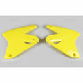 Plásticos laterales de radiador UFO Suzuki amarillo SU03978-102 UFO SU03978#102