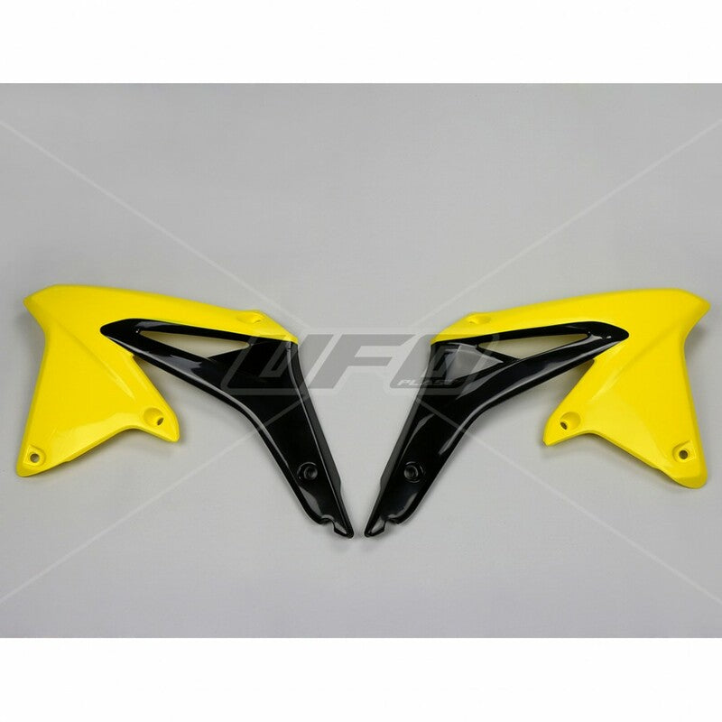 Plásticos laterales de radiador UFO Suzuki amarillo SU04927-102 UFO SU04927@102