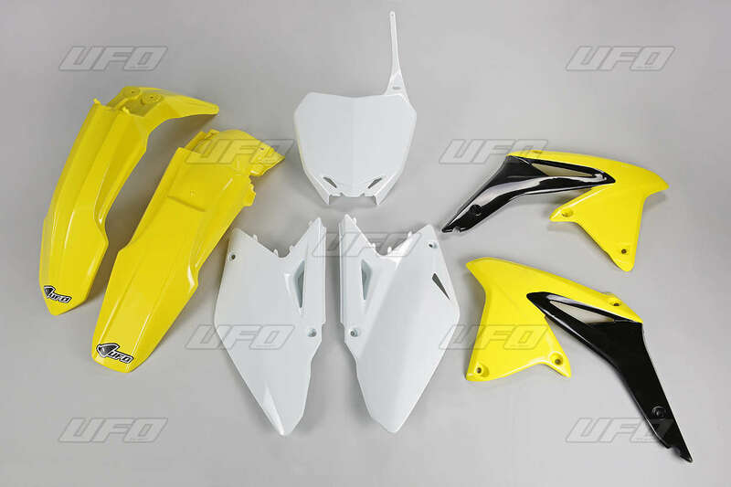 Kit de Plástica UFO OEM Color Yellow / Negro / Blanco Suzuki RM-Z450 UFO SUKIT412@999